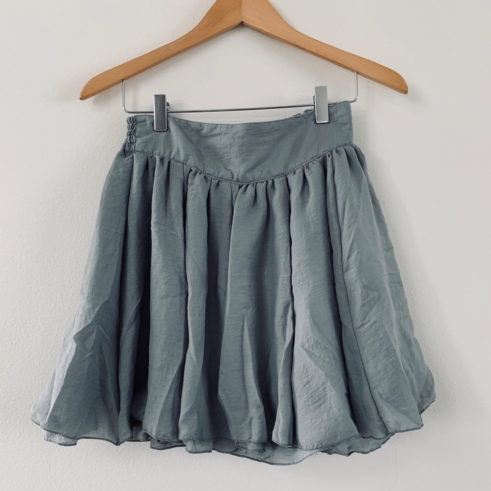 Japanese silky feel a-line skirt